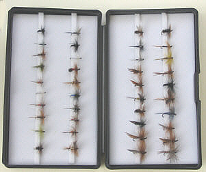 TROUT DRY FLIES - PLASTIC BOX