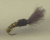 Trout Nymph - Olive Shuttlecock Buzzer