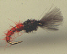 Trout Nymph - Orange Shuttlecock Buzzer