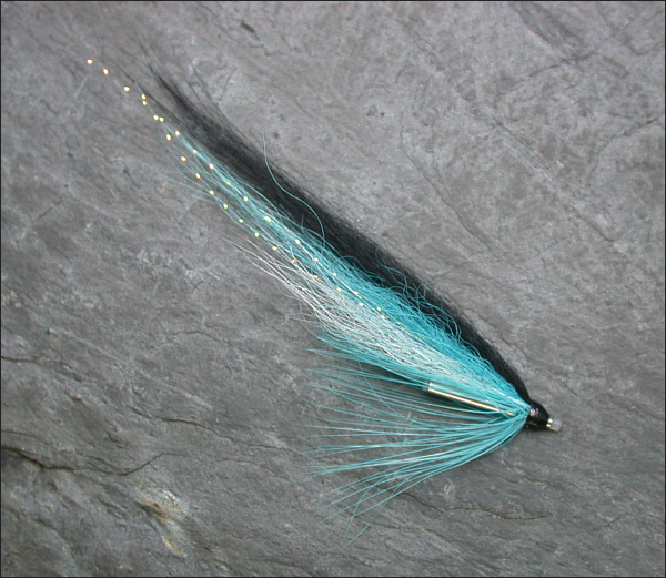 Blue Blackback salmon tube fly